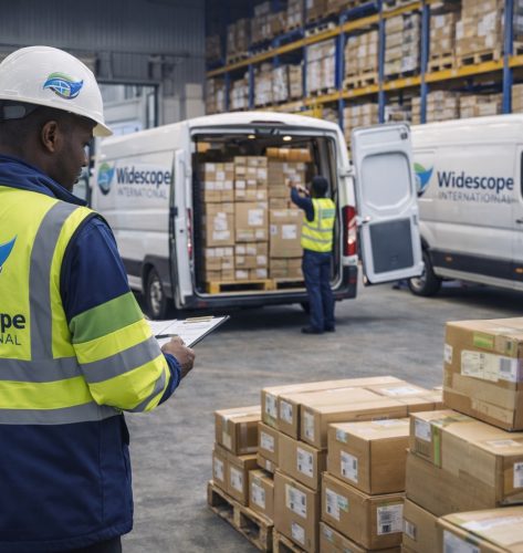 Widescope International logistics coordinator overseeing wholesale distribution warehouse operations